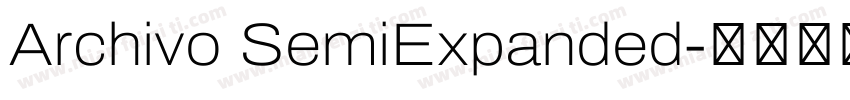 Archivo SemiExpanded字体转换